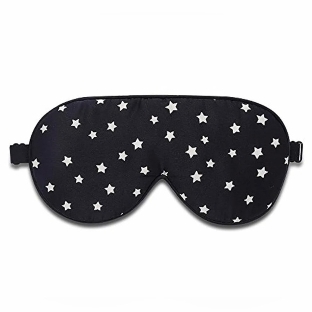 New - 100% Genuine Natural Mulberry Silk Eye Mask Alaska Bear Star Blindfold